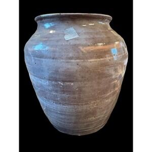 Vintage RARE Artist Signed Clay Vase. Purple Glaze. NWOT. One of a Kind